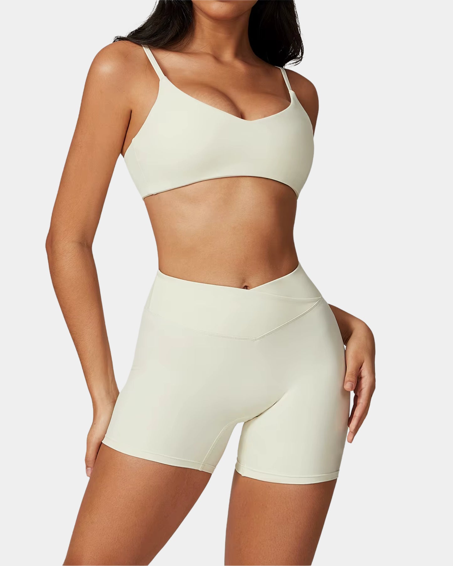 SUPPORT IMPACT SPORTS BRA - OATMILK