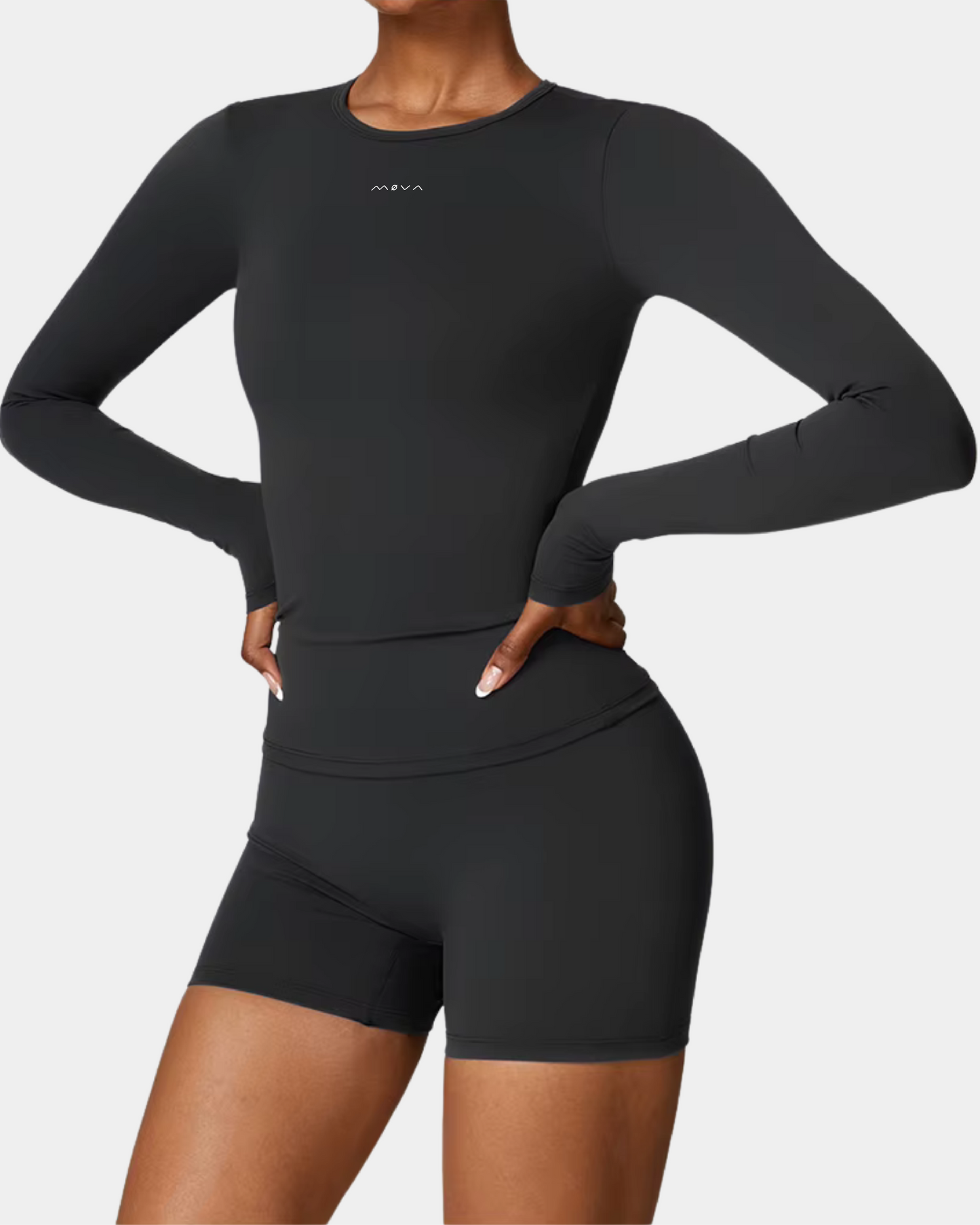 LONG SLEEVE TOP - ECLIPSE BLACK