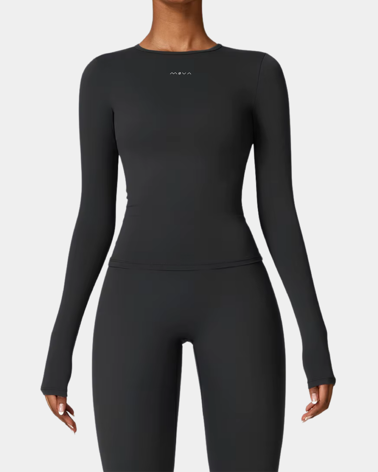 LONG SLEEVE TOP - ECLIPSE BLACK