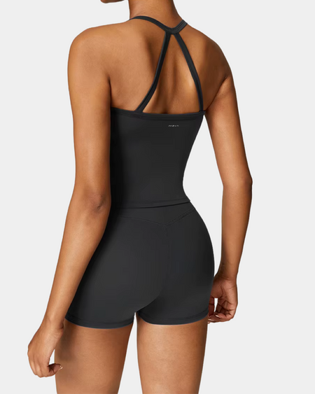 ESSENTIALS CAMI TANK TOP - ECLIPSE BLACK